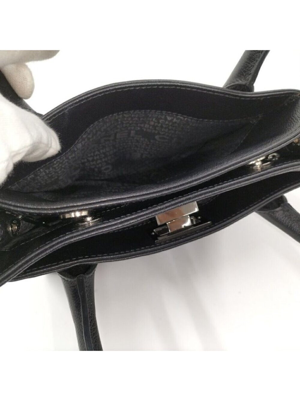 Chanel Executive Tote Handbag 2.55 Lambskin Black - Picture 7 of 10
